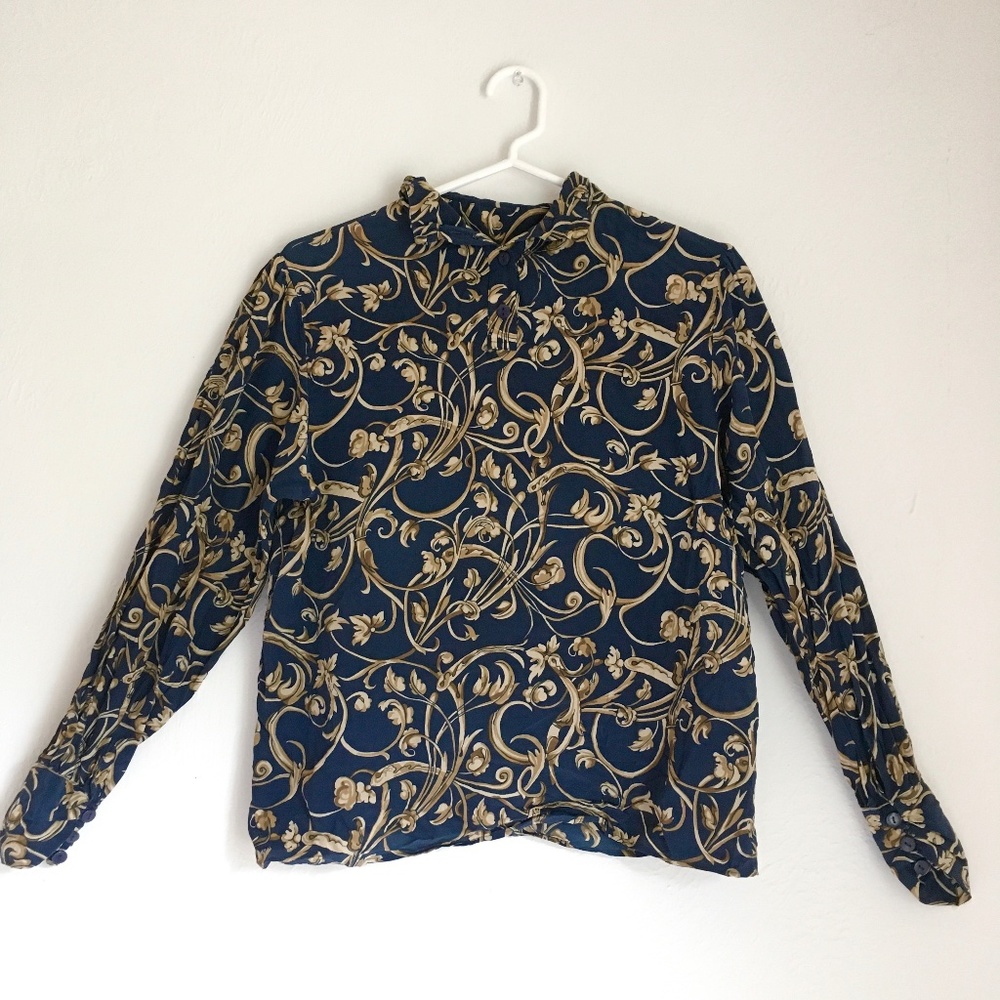 Vintage silk blouse shirt